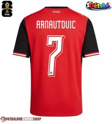 Rakousko Marko Arnautovic #7 Domácí dres komplet pro Děti MS 2026 Krátkým Rukávem (+ Krátké kalhoty)